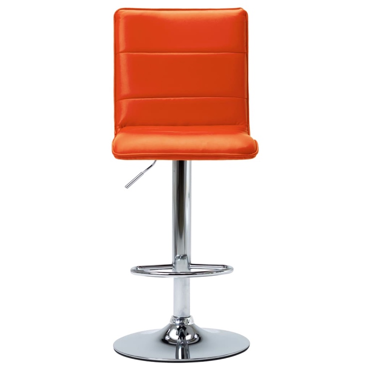 Барный стул VLX 249637 249637, oранжевый, 52 см x 42 см x 95.5 - 117 см, 2 шт.