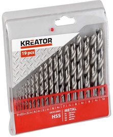 Сверло Kreator Metal HSS Drill Set 1 - 10mm 19PCS