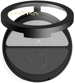 Inika Pressed Mineral Eye Shadow Duos 3.9g Platinum Steel