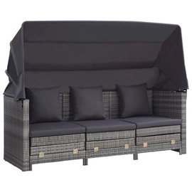 Välimööbli komplekt VLX Folding Sofa With Roof 46077, hall, 3 istekohta