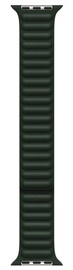 Ремешок Apple 41mm Sequoia Green Leather Link - S/M, темно-зеленый