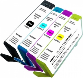 Printera kasetne Uprint H-364XL, zila/melna/sarkana/dzeltena