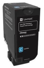 Lexmark 74C2HC0 Return Program Toner Cartridge Cyan
