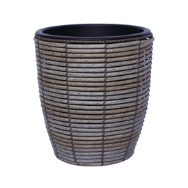 Home4you Wicker Flowerpot D28x30cm Grey