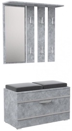 Top E Shop Opal Wardrobe Concrete