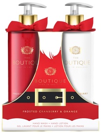 The English Bathing Company Boutique Frosted Cranberry & Orange 500ml Hand Wash + 500ml Hand Lotion