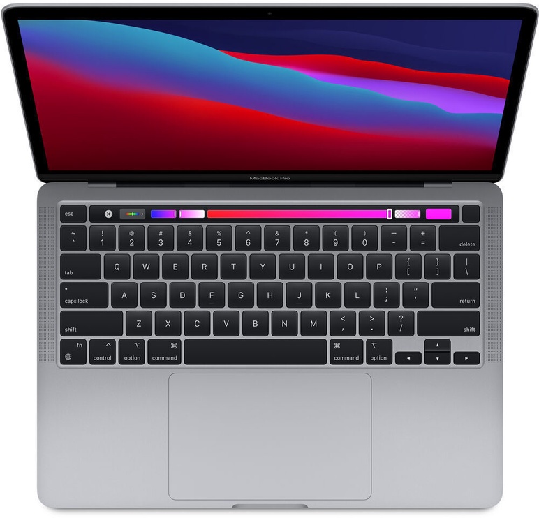 Ноутбук Apple MacBook Pro Retina with Touch Bar / M1 / SWE / Space Grey, Apple M1 8-Core, 8 GB, 256 GB, 13.3 ″