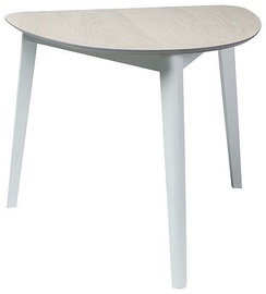 Valgomojo stalas Signal Meble Scandinavian Karl, baltas, 800x900x750mm