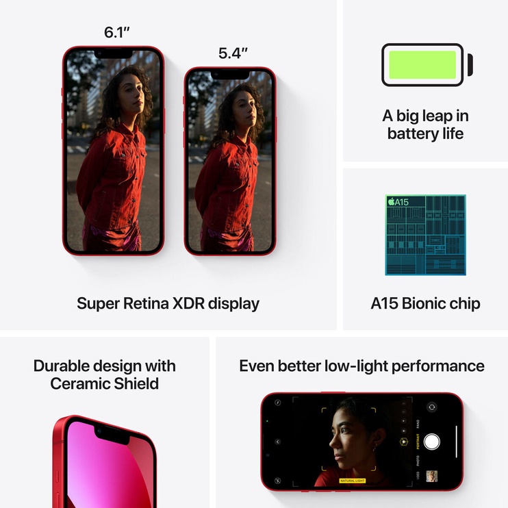 Mobiiltelefon Apple iPhone 13 mini 256GB RED