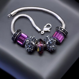 Diamond Sky Bracelet Becharmed Pavé Mini V With Swarovski Beads