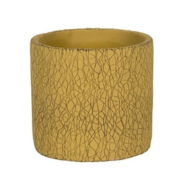 Keraamiline pott NDT Leon 2-01Y, kollane, 14 x 13 cm