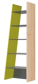 Plaukts Szynaka Meble Wow 02 Graphite/Oak/Green