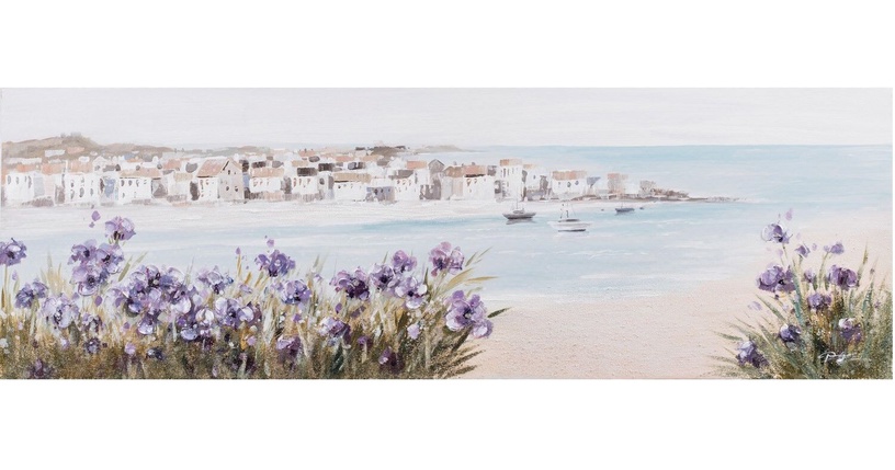 Foto gleznas Home4you Beach/Purple Flowers, 150 cm x 50 cm