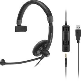 Ausinės Sennheiser SC 45 USB MS Black