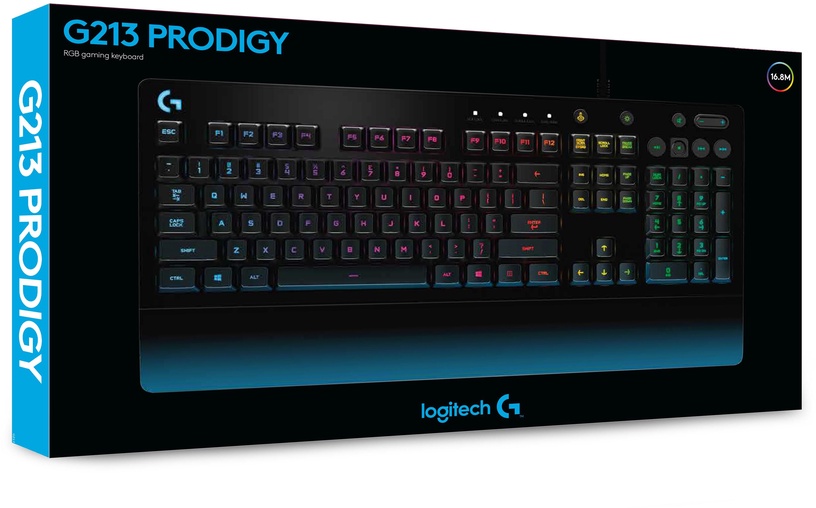 Klaviatuur Logitech Prodigy G213 Prodigy, EN, must