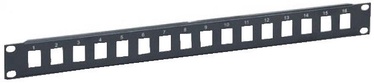 Intellinet Blank 16-Port Panel For Keystone Jack 1U 19'' Black