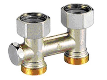 Giacomini R387X002 Straight Valve For Radiator Panels 3/4"