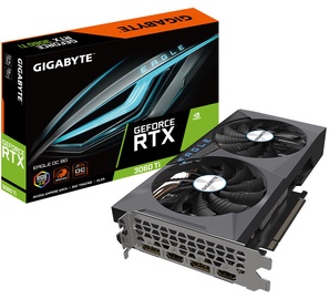 Видеокарта Gigabyte GeForce RTX 3060 Ti EAGLE OC 8G GV-N306TEAGLE LHR version, 8 ГБ, GDDR6