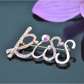 Vincento Brooch With Zirconium Crystal LD-1162