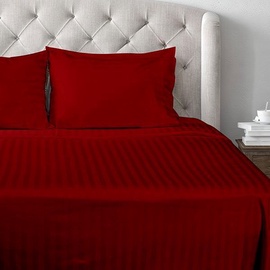 Комплект постельного белья Domoletti, красный/вишневый, 220x200