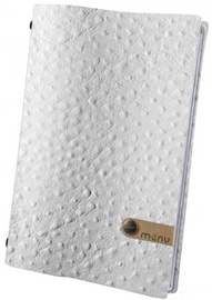 Dag Style Fashion Menu Cover 21 x 29.7cm White