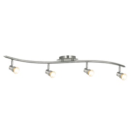 Kryptinis šviestuvas Searchlight Decco P4333SS, 4x10W GU10