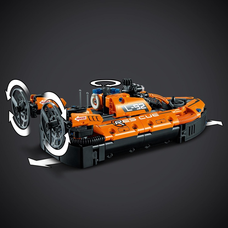 Konstruktorius LEGO Technic™ Gelbėtojų transporto priemonė su oro pagalve 42120