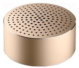 Belaidė kolonėlė Xiaomi Mi Portable Aluminium Round Box Champagne Gold, 2 W