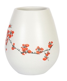 Vaas Home4you Yoko Flowers White, 210 mm