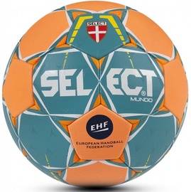 Select Mundo Senior Handball Green/Orange Size 3