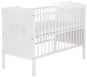Vaikiška lova Klups Marsell White, 120x60 cm