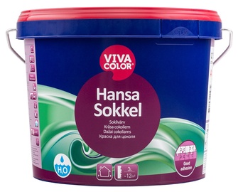 Fasāžu krāsa Vivacolor Hansa Sokkel, balta, 2.7 l