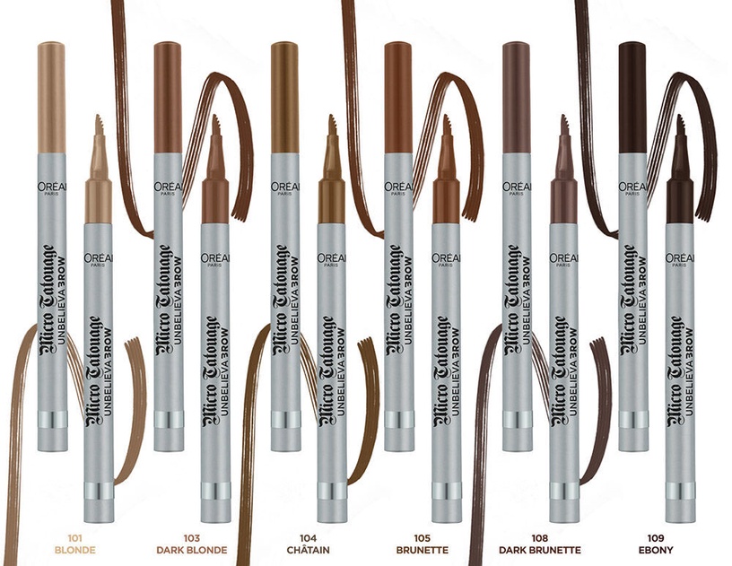 Kulmupliiats L´Oréal Paris Unbelieva Brow 109 Ebony, 1 g