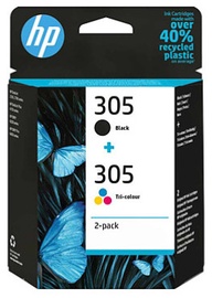 Tint HP HP 305, must/kollane/sinine (cyan)/fuksia (magenta), 3.5 ml