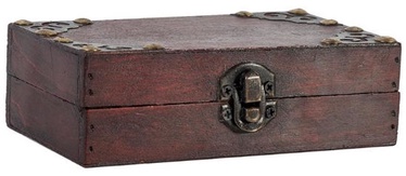 Home4you Wooden Chest BAO 14.5x8.5xH4.5cm Red