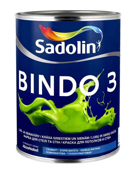 Värv Sadolin Bindo 3, valge, 1 l