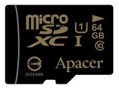 Apacer 64GB Micro SDHC Class10