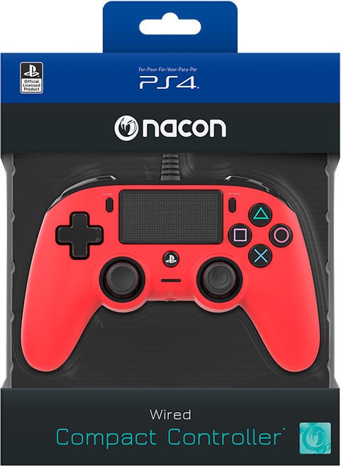 Zaidimų Pultas Nacon Wired Compact Controller Red Senukai Lt