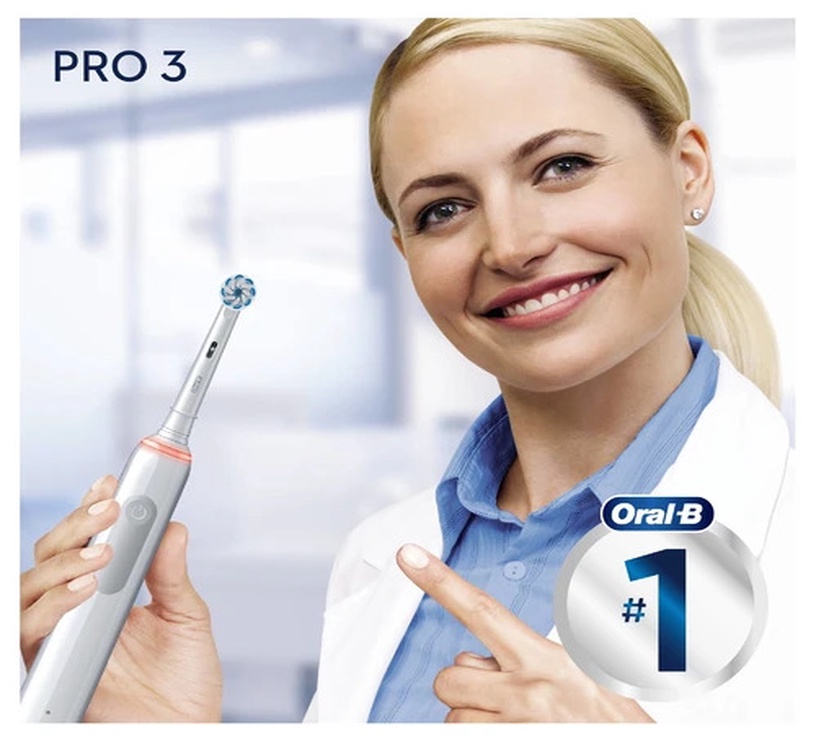 Электрическая зубная щетка Oral-B PRO3 3500, белый