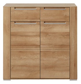 Black Red White Dinaro II Chest Of Drawers 41x100x101cm Oak