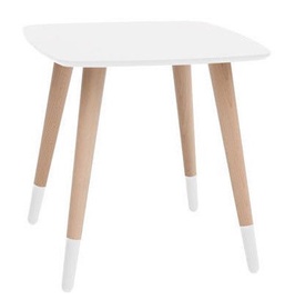 Kafijas galdiņš Black Red White Txl 011 White, 450x450x450 mm
