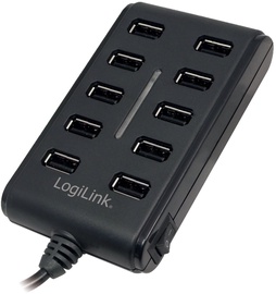 USB šakotuvas Logilink 10-Port USB 2.0 Hub With Switch
