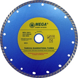Deimantinis diskas Mega, 230 mm x 22 mm x 2.8 mm