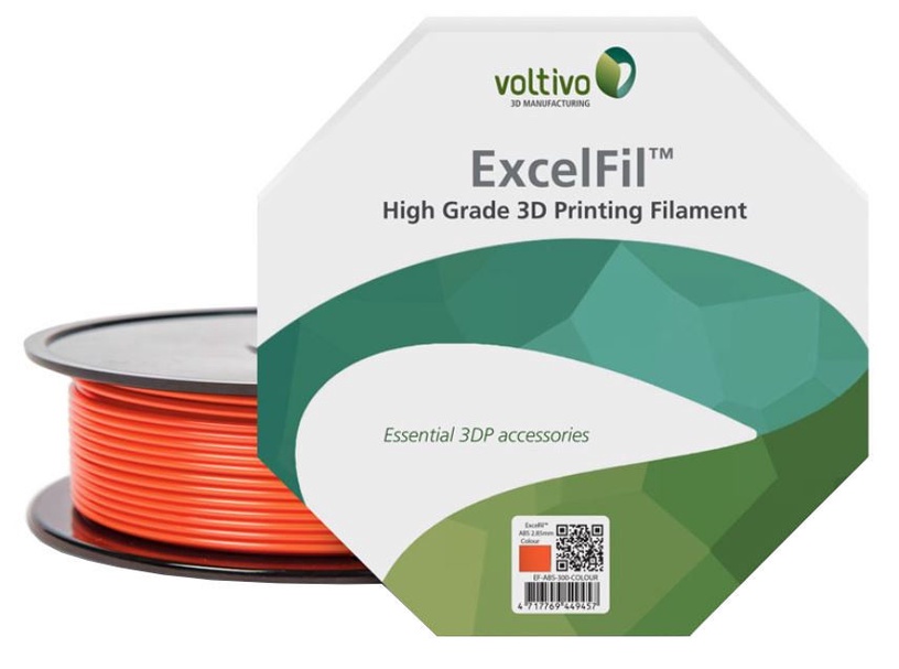 3D spausdintuvo eksploatacinė medžiaga Voltivo ExcelFil, oranžinė