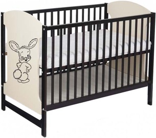 Minikid Miki Baby Bed 104 Venge/Cream Bunny