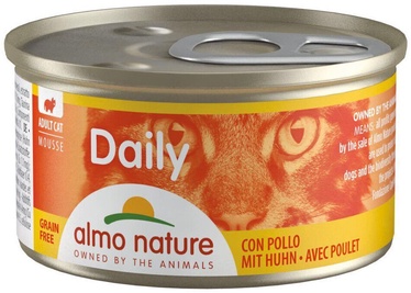 Влажный корм для кошек Almo Nature Daily Mousse Duck, курица, 0.085 кг