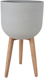 Вазон Home4you Sandstone 72428, серый, 400 мм