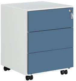 Biroja skapis Songmics File Cabinet Blue/White, 39x45x55 cm