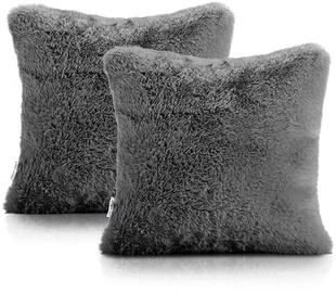AmeliaHome Lovika Pillowcase 45x45 Dark Grey 2pcs