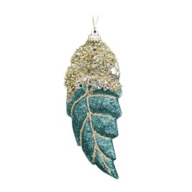 Eglutės žaisliukas Christmas Touch SYPMQB-111951 Green/Gold, 120 mm, 1 vnt.